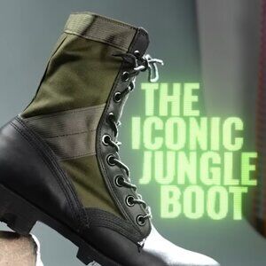 Vintage v3 Vietnam-era style Jungle Boots -- Size 10.5